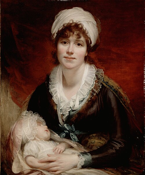 Lady Beechey and Her Baby, 1800, William Beechey