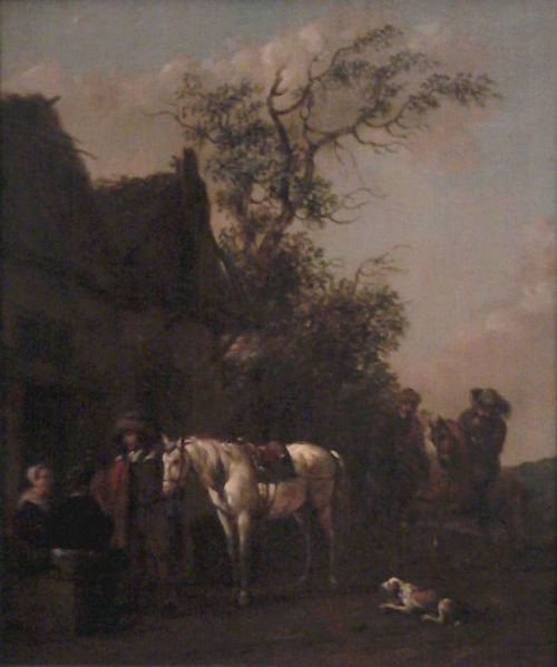 Rest at a Village Inn, 1700, Barent Gael