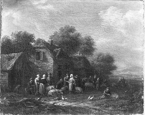 Schweinehandel, 1664, Barent Gael