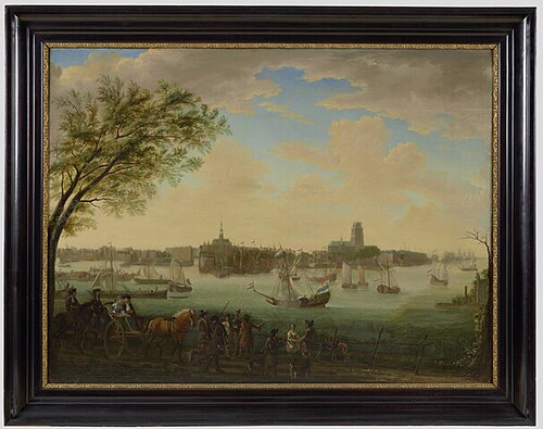 Visit of Prince William III of Orange to Dordrecht in 1672 (?), 1685, Barent van Kalraet