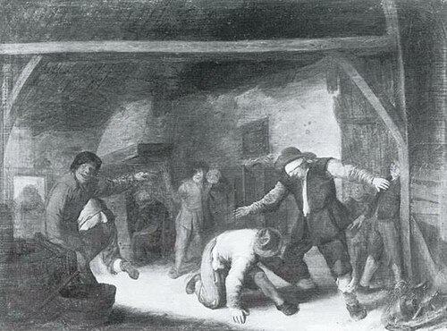Peasants Playing Blind Man's Buff, 1646, Bartholomeus Molenaer