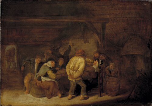 Drinking Peasants, , Bartholomeus Molenaer