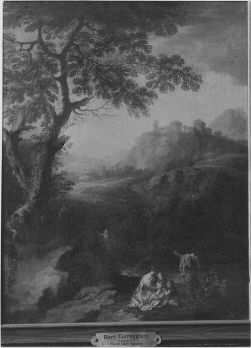 Landschaft mit Flucht nach Ägypten, , Bartolomeo Torreggiani