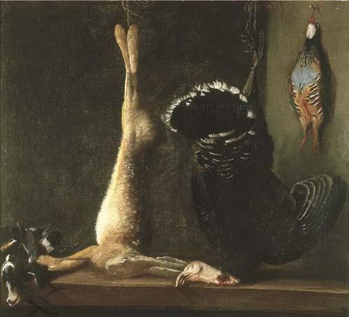 Bodegon de caza, 1850, Bartolomé Montalvo