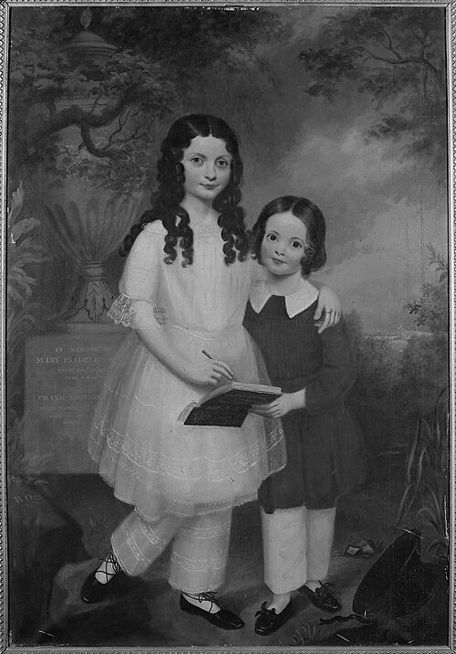 Virginia A. and George Simmons, 1844, Bass Otis