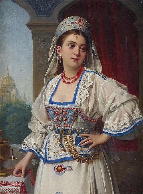 A Russian beauty, 1850, Giovanni Rota