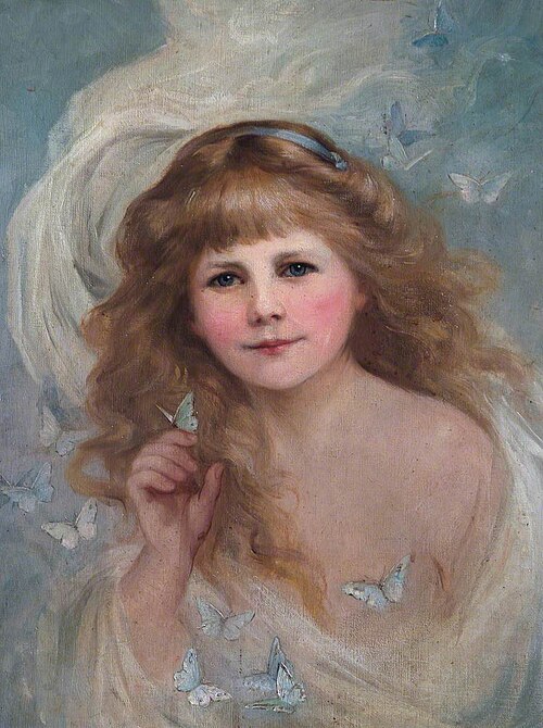 Bacchante with Butterflies, 1905, Beatrice Offor