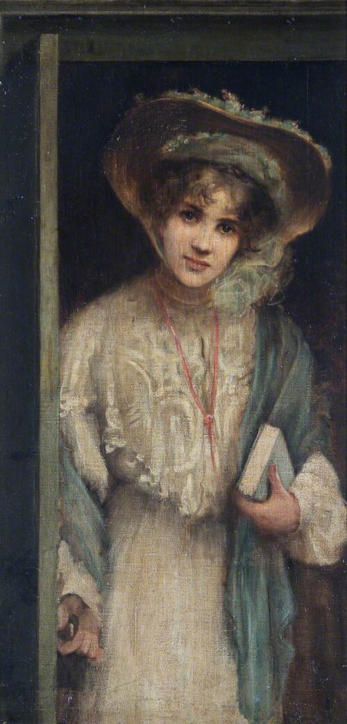 Woman Entering through a Door, 1901, Beatrice Offor