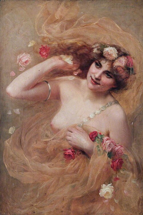 Nude with Roses, 1901, Beatrice Offor