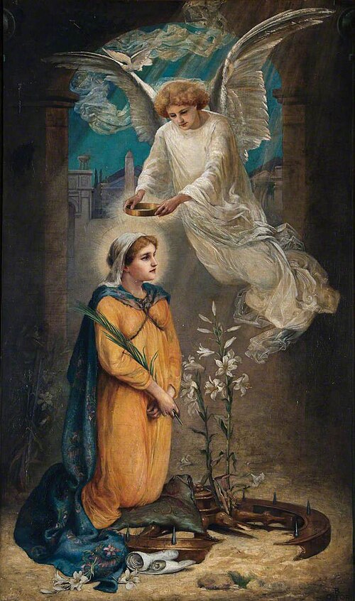 Angel and Saint, 1901, Beatrice Offor