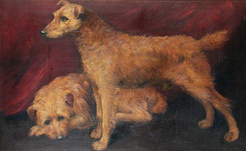 Two Dogs, 1901, Beatrice Offor