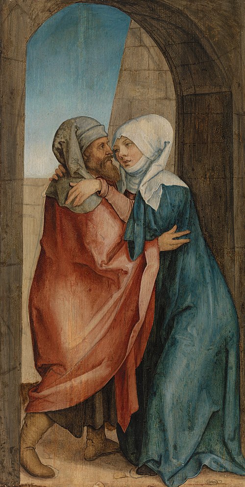Meeting of Joachim and Anna at the Golden Gate, , Hans von Kulmbach