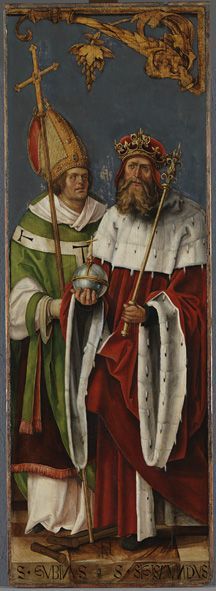 Annenaltar: Die hll. Gubinus und Sigismund, 1510, Hans von Kulmbach