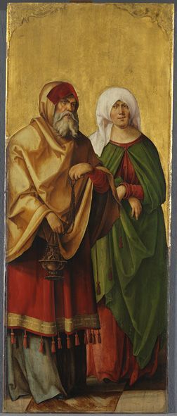 Annenaltar: Die hll. Zacharias und Elisabeth, 1510, Hans von Kulmbach