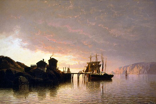Fjordlandskap, 1861, Reinholdt Boll