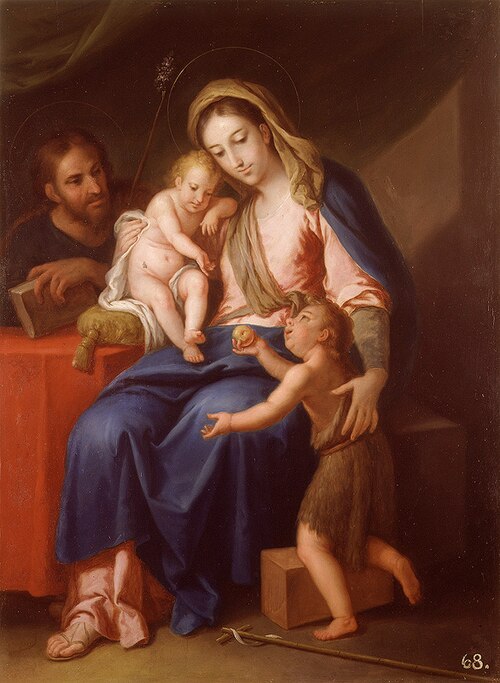 The Holy Family with Saint John the Baptist, 1770, José Vergara