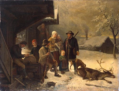 Dead Stag, 1878, Bengt Nordenberg