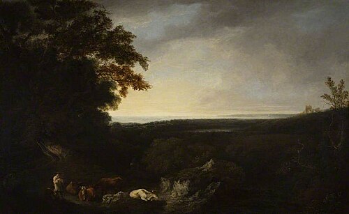 Pevensey Bay and Battle Abbey, Sussex, 1814, Benjamin, the younger Barker