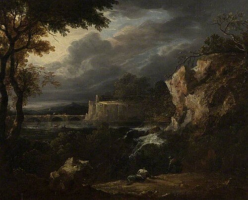 Landscape with a Bridge, 1830, Benjamin, the younger Barker