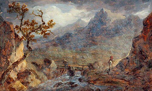 Scene in North Wales, , Benjamin, the younger Barker