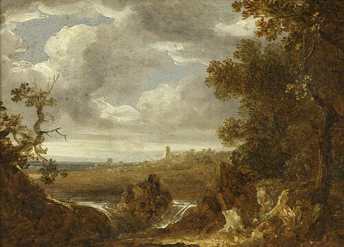Landscape in North Wales, , Benjamin, the younger Barker