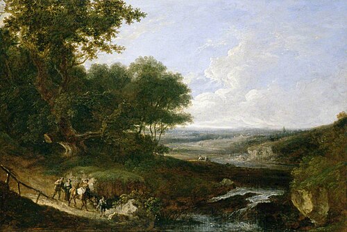 Landscape with a Waterfall, , Benjamin, the younger Barker