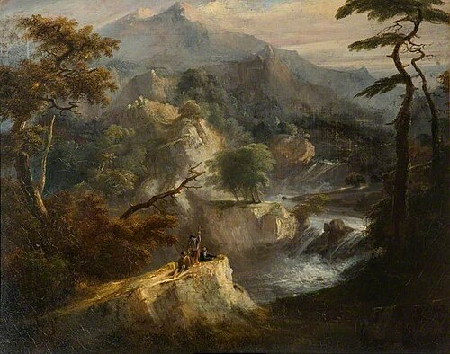 Mountainous Landscape, , Benjamin, the younger Barker