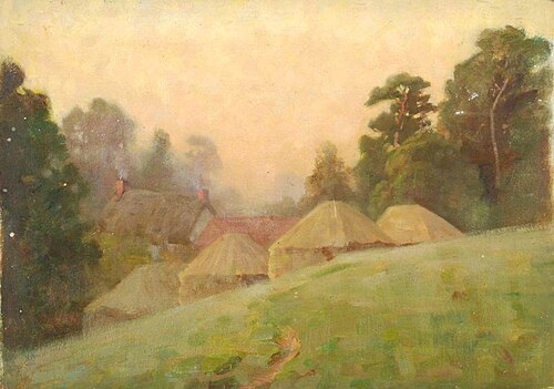 Haystacks at Dawn, , Benjamin Haughton
