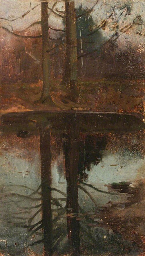 Trees Reflected in Water, , Benjamin Haughton