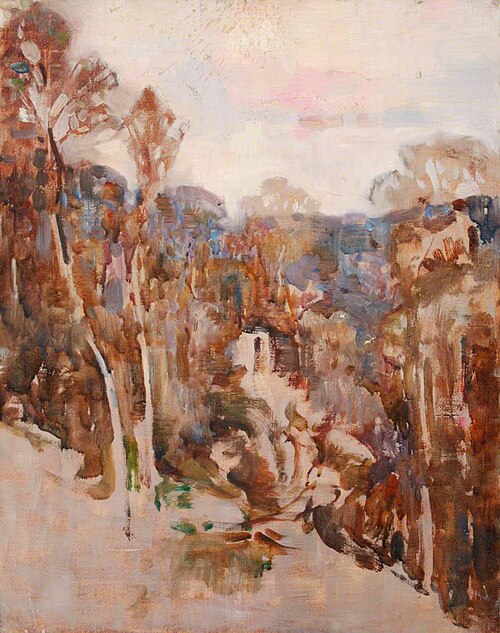 Woodland Landscape from Hillside, , Benjamin Haughton