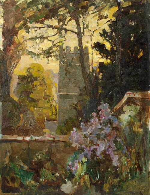 A Tower Seen through Trees, , Benjamin Haughton