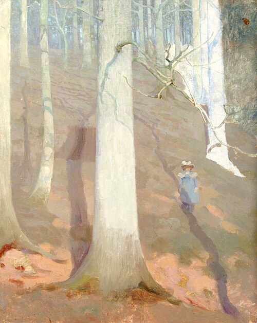 Girl in a Forest Clearing, , Benjamin Haughton