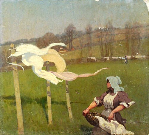 Woman Hanging Out Washing, , Benjamin Haughton
