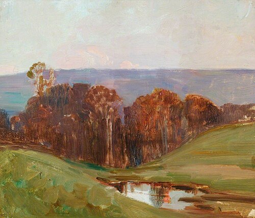 Study for 'Hush of Evening', , Benjamin Haughton