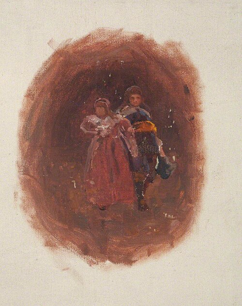 Two Children Walking, , Benjamin Haughton