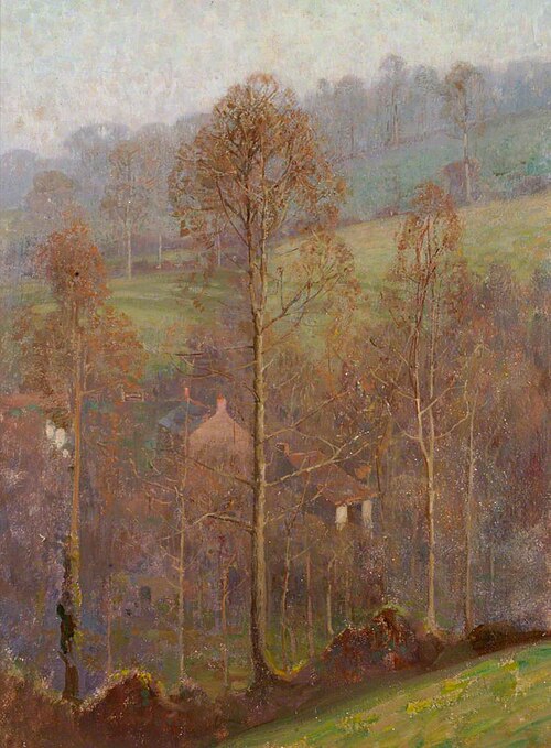 A Sheltered Farm, 1914, Benjamin Haughton
