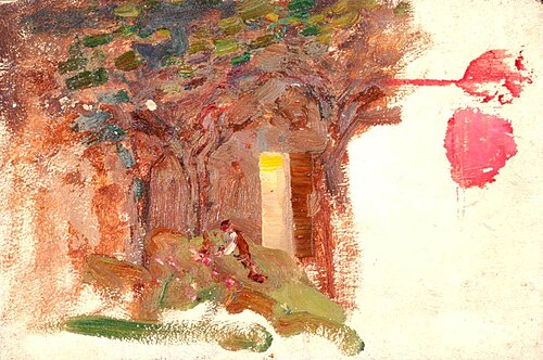Tree by a Cottage Door, , Benjamin Haughton