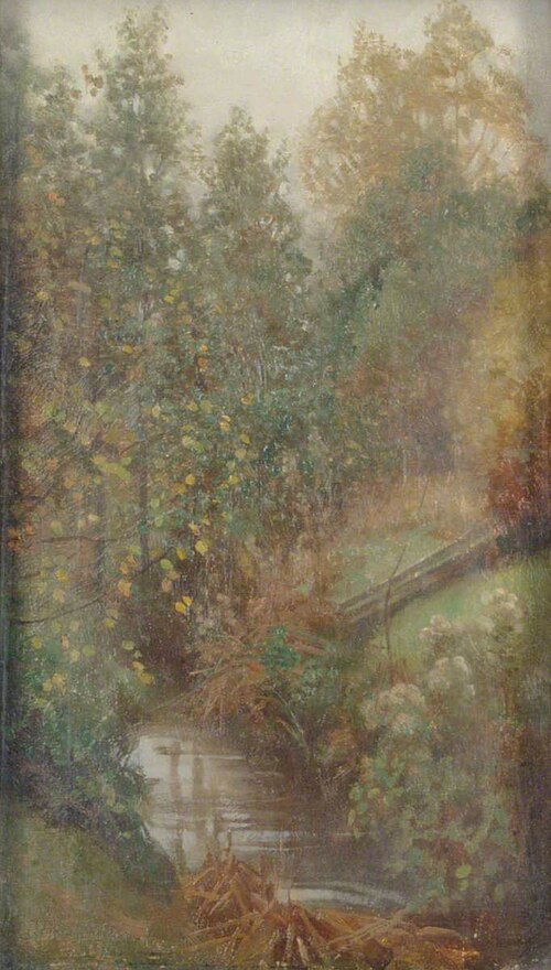 Trees and Stream, , Benjamin Haughton