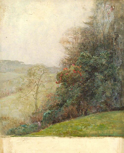 Trees on a Hillside, , Benjamin Haughton