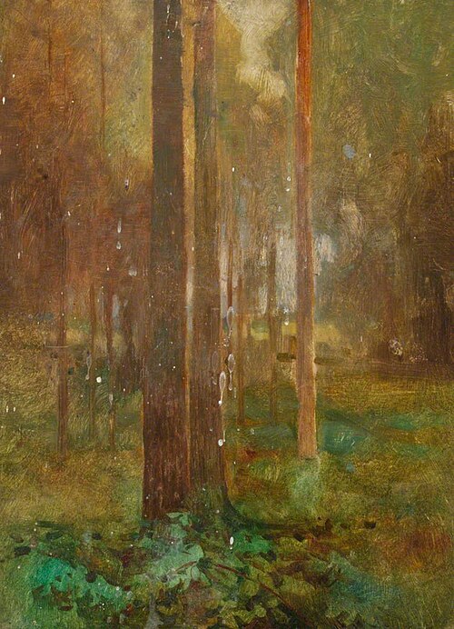 Trees on a Hillside, , Benjamin Haughton