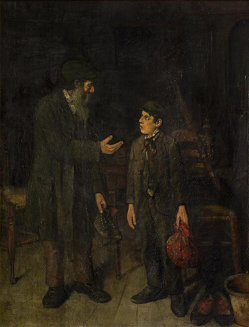 De Eerste Handelsles!, 1892, Benjamin Liepman Prins