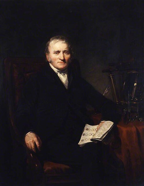 John Dalton (1766–1844), 1841, Benjamin Rawlinson Faulkner