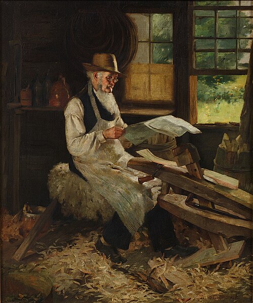 An Idle Moment, 1898, Benjamin West Clinedinst