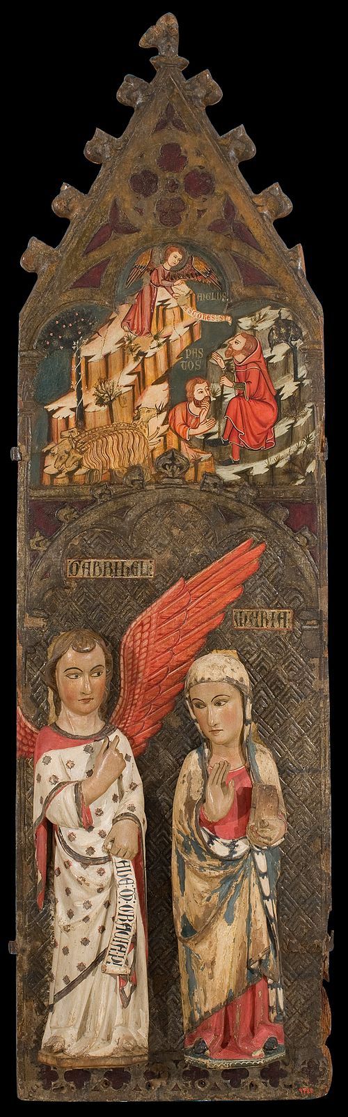 Announcement to the Shepherds and Annunciation, 1350, Guillem Seguer