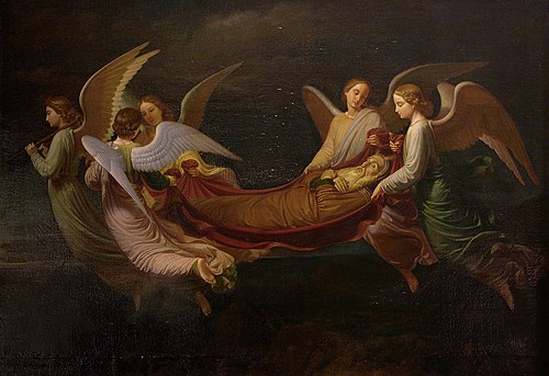 Moisés llevado por los ángeles, 1840, Joaquín Espalter y Rull