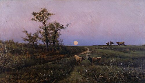 Salida de la luna, 1883, Joaquim Vayreda i Vila