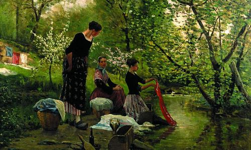 Les Lavandières, 1883, Joaquim Vayreda i Vila