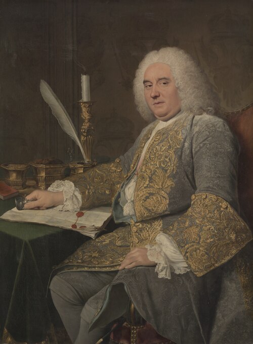 Portrait of Jean-Gabriel du Theil at the Signing of the Treaty of Vienna, 1738, Joseph Aved