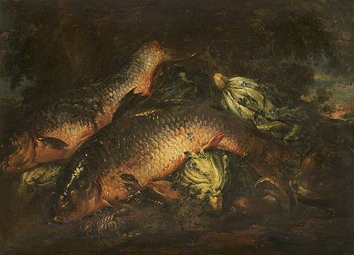 Still Life with Carp, 1674, Felice Boselli