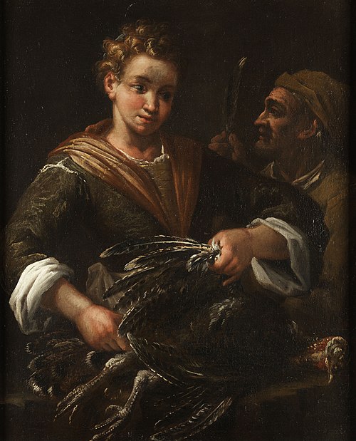 Jeune fille en Turquie plume plumer, , Felice Boselli
